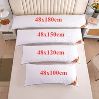 White Pillow Core Home Soft Filling Cushion 48x100/48x120/48x150/48x180 Lengthen Pillows Quilted Sleeping Cushions almohada 1
