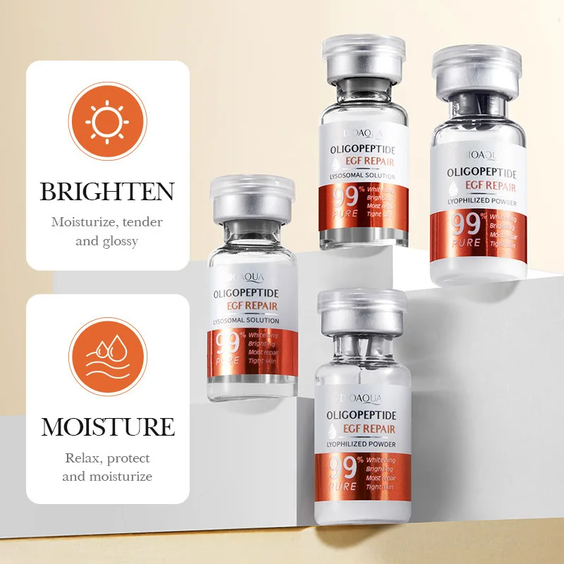 Facial Serum Facial Microneedling Serum Yeast Freeze-Dried Power Skin Care Set Shrink Pores Moisturizing Brighten Anti Aging Peptides Essence