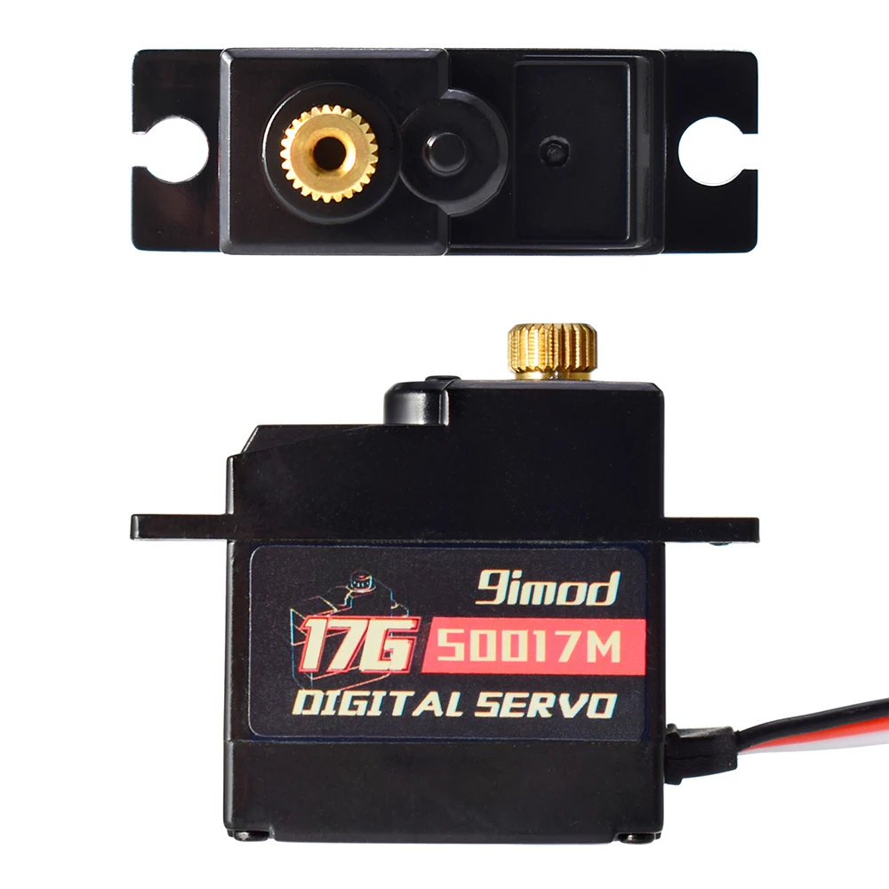 9imod Servo 9g 17g Digitaler Servomotor Hochgeschwindigkeitslenkung RC Servo Metal Gear Servo für 1/16 1/18 1/24 RC Auto Boot Hubschrauber – Detail 31