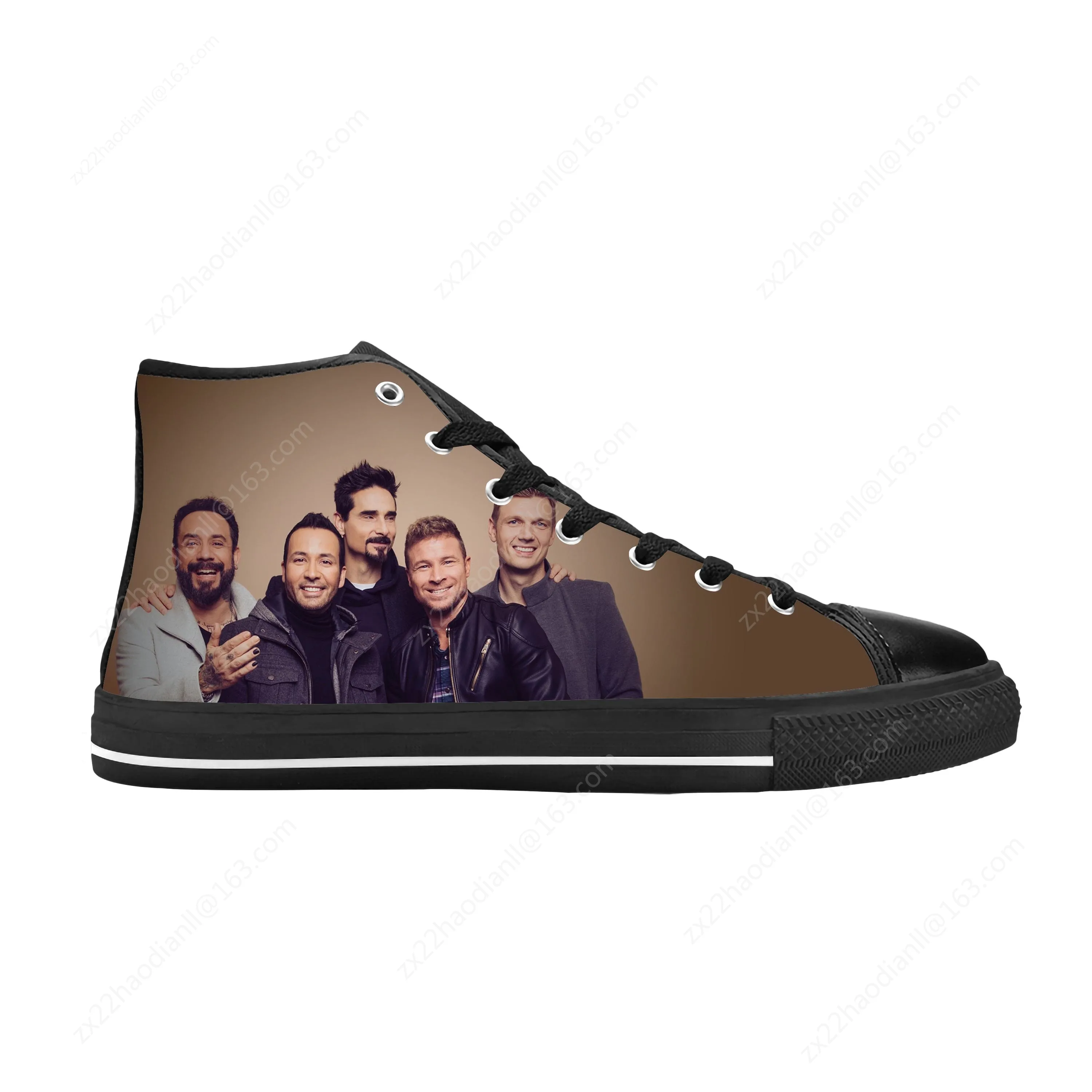 Backstreet Boys Pop Rock Band Music Singer Funny Casual Cloth Shoes High Top Comfortable Breathable 3D Print Men Women Sneakers