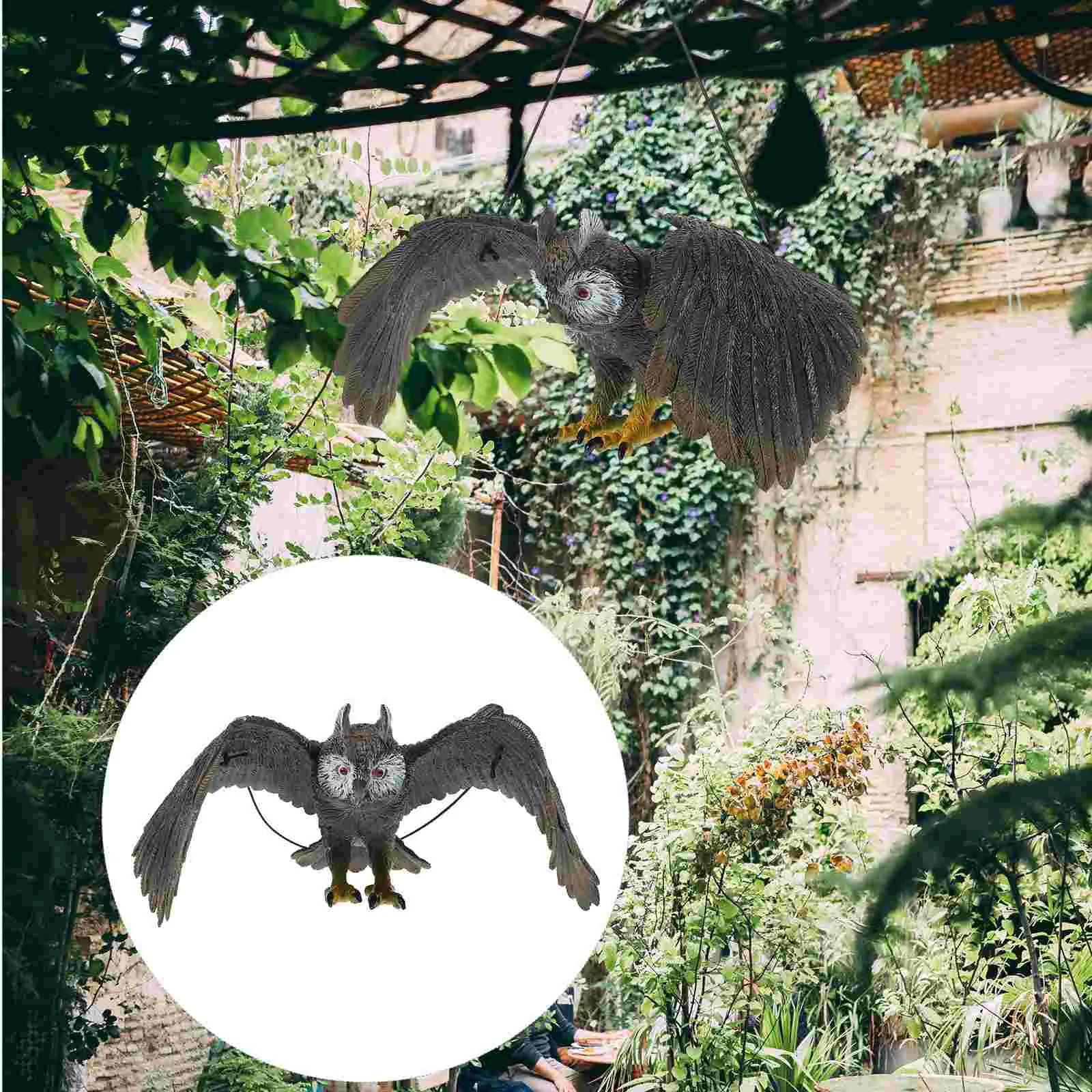 

Delicate Garden Hanging Rotating Owl Ornament for Yard