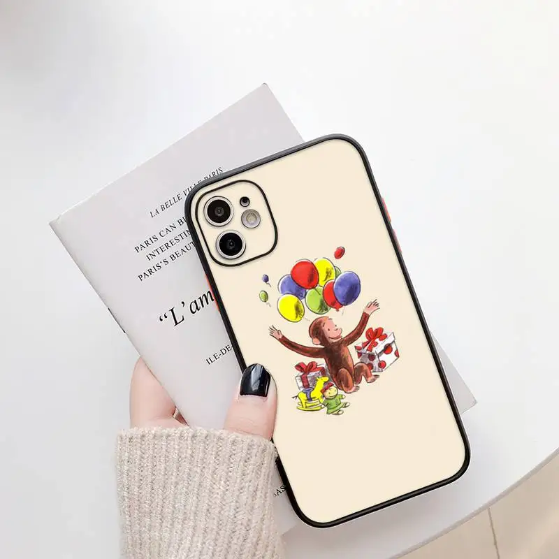  Phone Case George Shockproof The with Curious Colorful Monkey  Cover for Pack for iPhone 14 13 12 11 X Xr Xs 8 7 6 6s Plus Pro Max Mini Se  2020