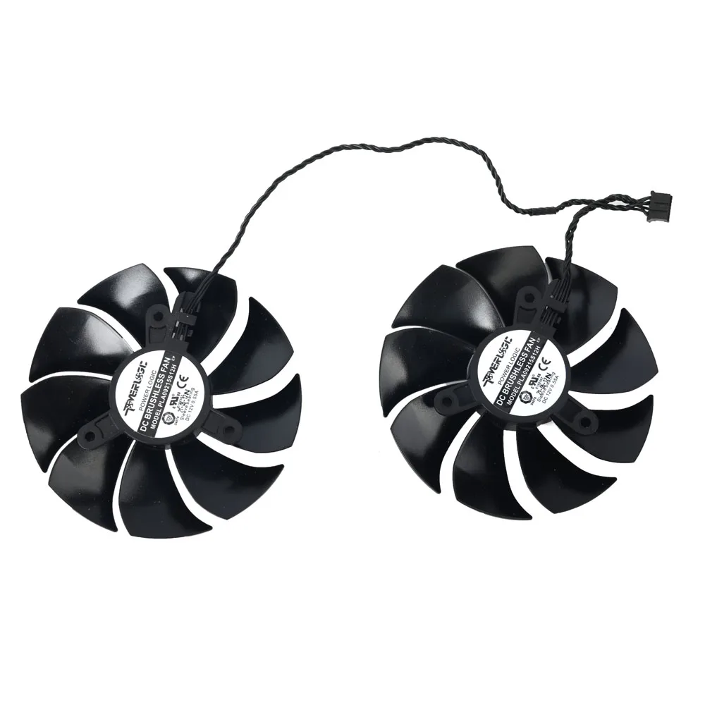Dupla Substituição do Ventilador Refrigerador para Evga Rtx 2060 ko Gtx 1660 ti 1650 Super Gráficos Ventiladores de Refrigeração da Placa Vídeo Novo 87 mm Pla09215s12h - Imagem 3