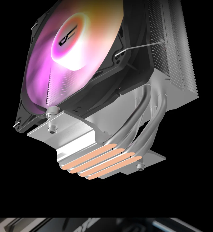 Darkflash Z4 Rgb 4 Heat Pipes Tower CPU Cooler 5V 3 Pin 4 Pin PWM Heatsink Air Cooler for Intel LGA 115X 1200 1700 AM4 AM5 19 Scf367737074a495ea177acb7ac1fa371l