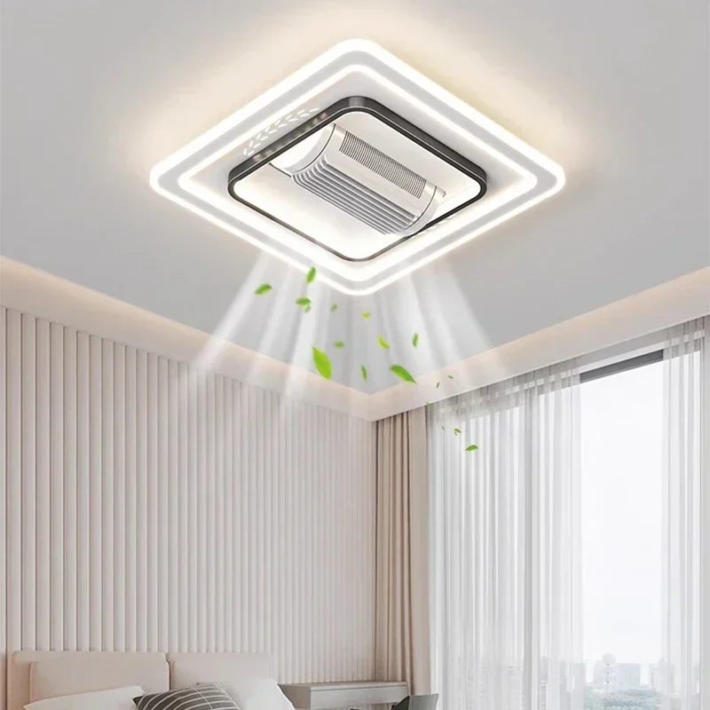 LED Ceiling Light Ceiling fan LED invisible smart chandelier with remote control home decoration living room bedroom hotel