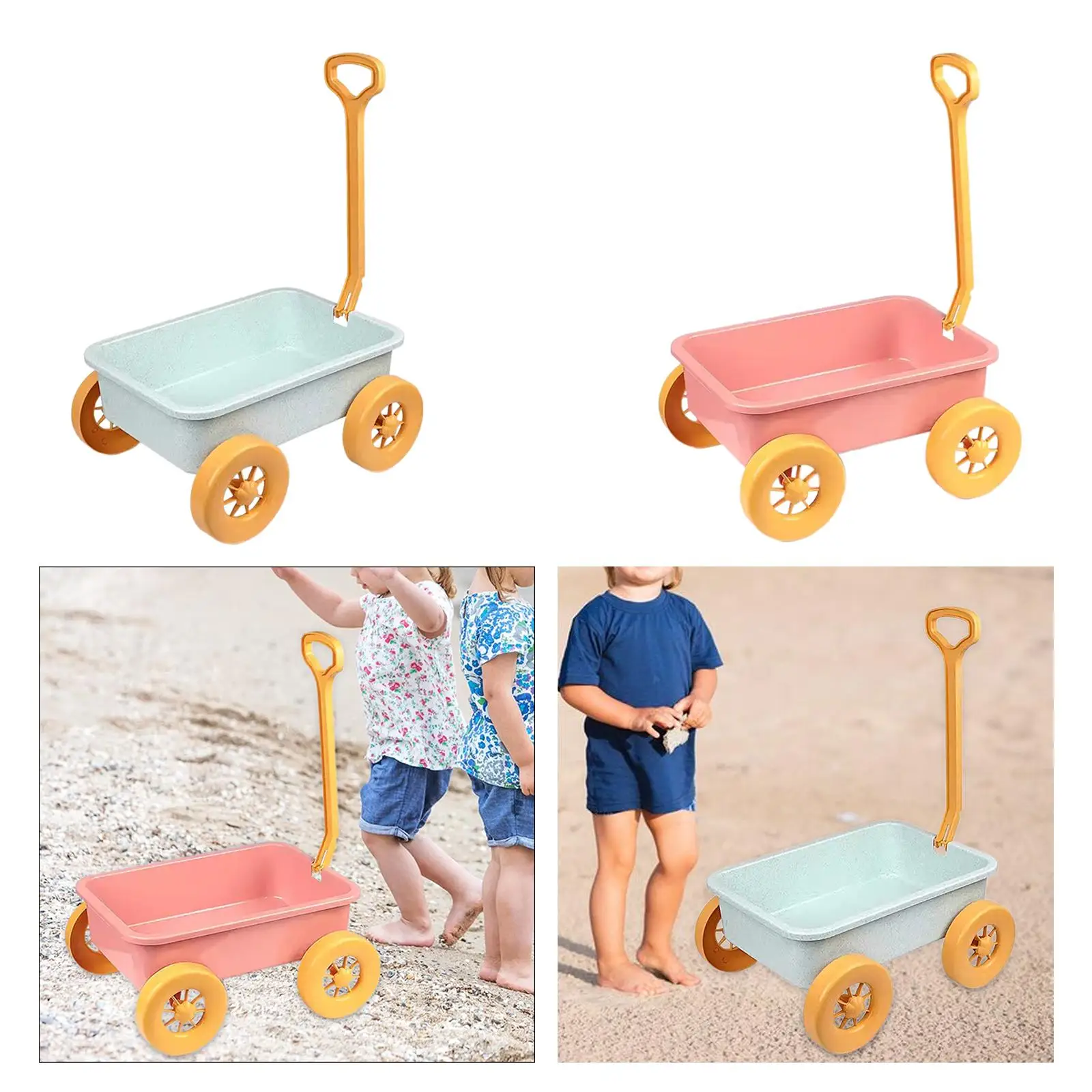 Kid Wagon Toy Outdoor Indoor Toy Beach Activities Children Wagon Cart Construction Vehicle for Outdoor Yard Beach Summer Indoor