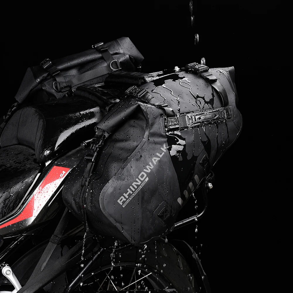 Rhinowalk オートバイサイドバッグ 18L/28L/48L 100% 防水バイク