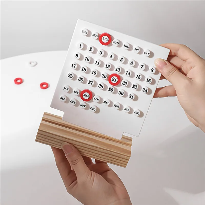 창의적인 고가치 페룰 캘린더, 분리형 맞춤형 사무실 책상 장식 장식품, 촬영 소품, 책상 달력