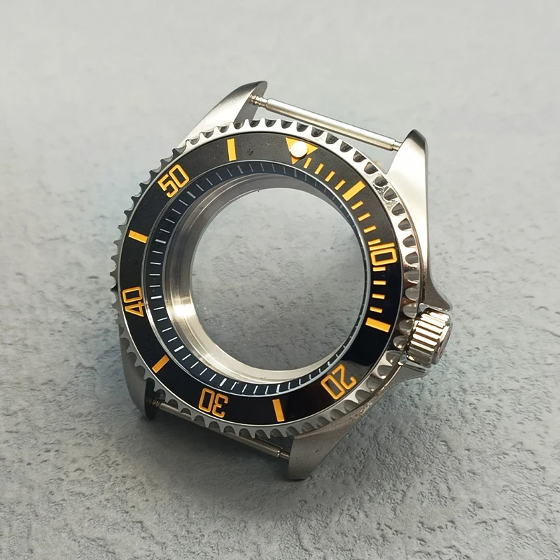 Mod NH35 SKX007 Uhrengehäuse Transparente Rückseite Passend für NH35 NH36 7S 4R Uhrwerk Kuppel Saphirglas Mode Lünette Einsatz Herrengehäuse – Detail 14