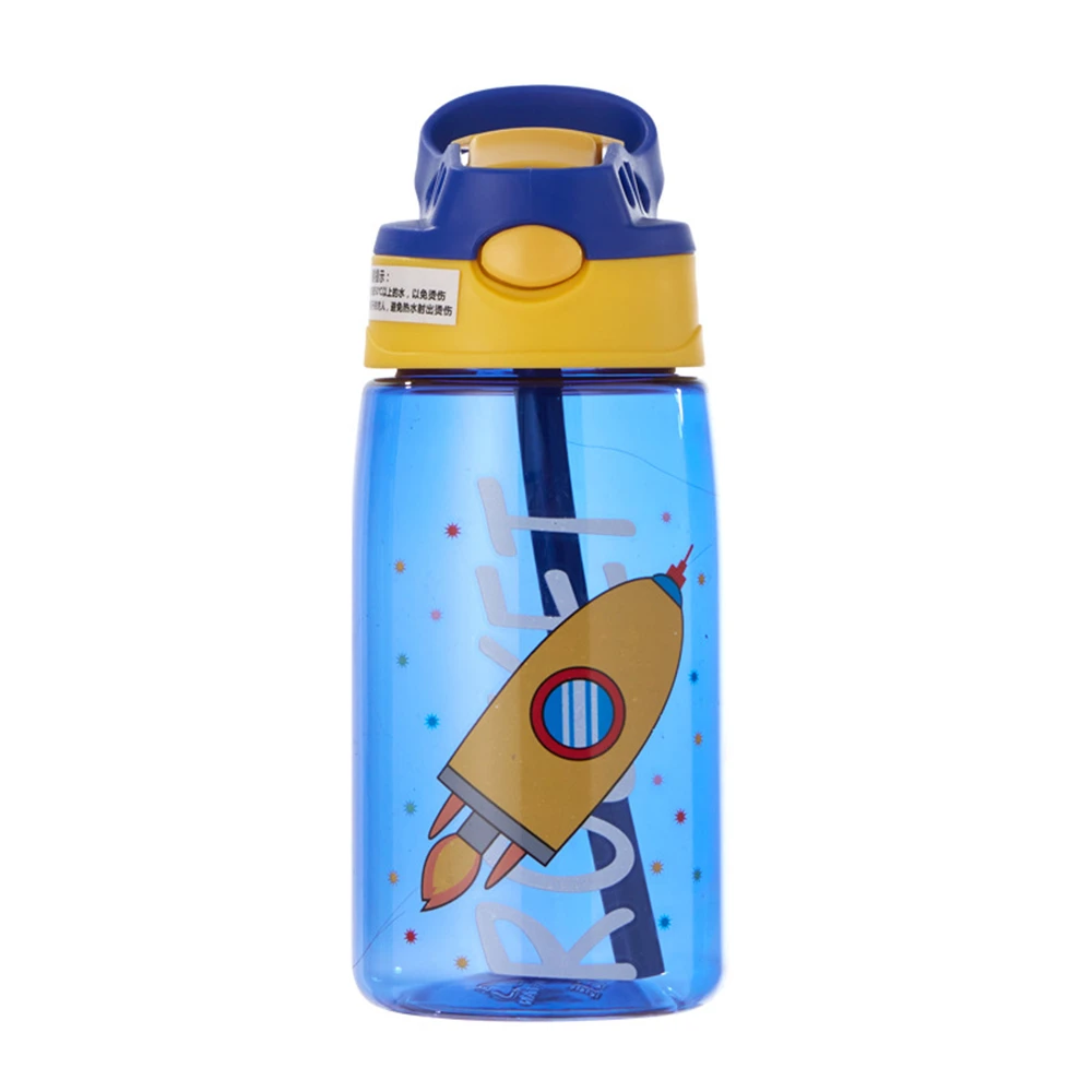 GIANXI Interest Children Water Cup Plastic Sippy Cup With Strap Rope  Portable Leakage-proof Cartoon Water Cups Drinkware