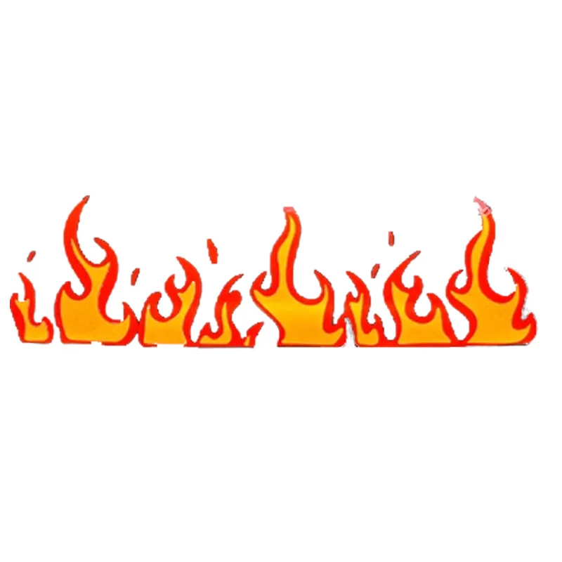 Vinyl Decal Flame Fire Car Stickers Motocross Decals Motorcycle Racing Windshield Reflective for Vans Laptop