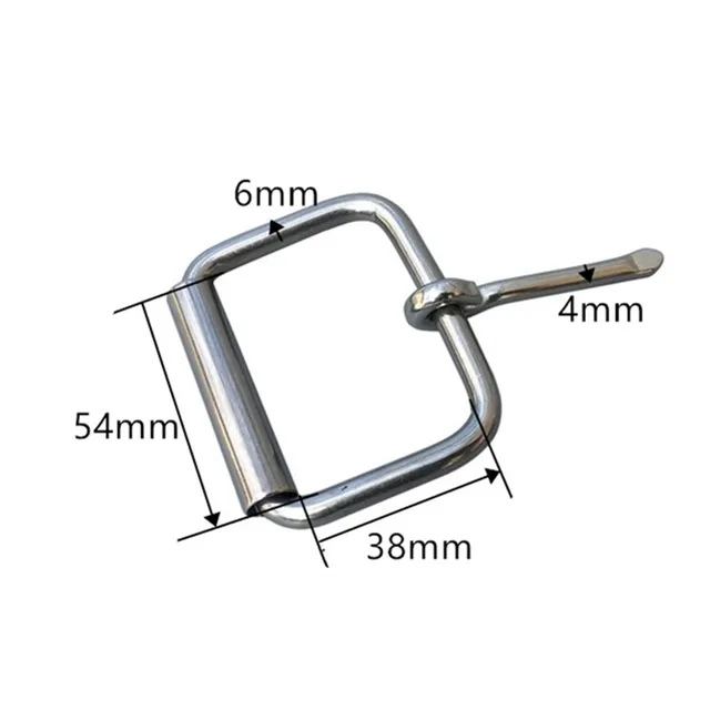 Stainless Steel Pin Buckle Bag Horse Saddle Accessories Woman Belt Roller Buckle 42mm 5