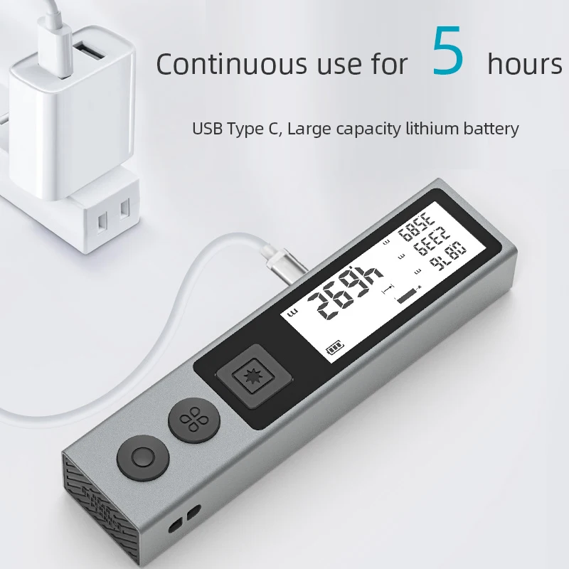 Mileseey Laser Distance Mètre Roulette Électronique Laser Bande Numérique  Télémètre Trena Metro Laser Range Finder Ruban à mesurer