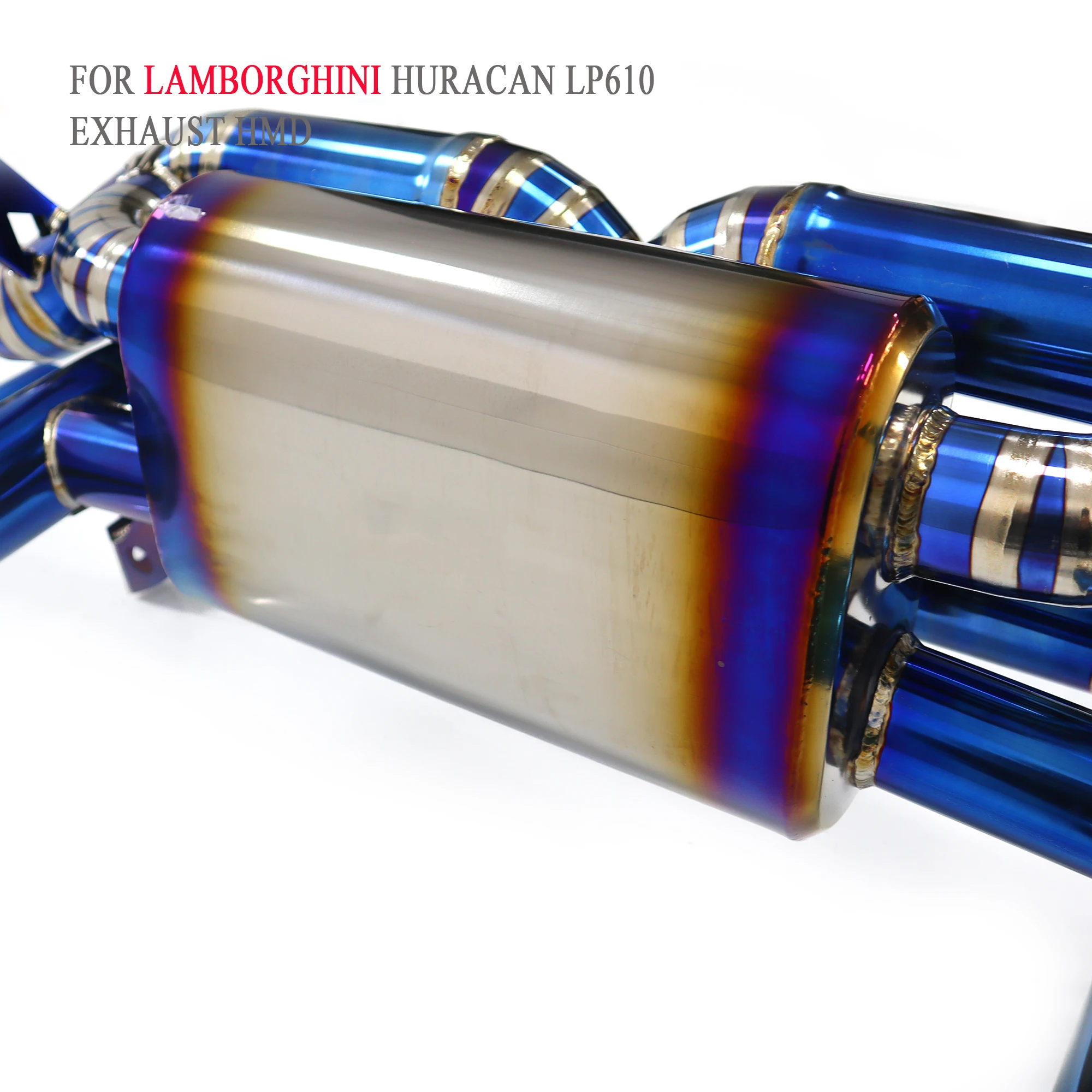 HMD Titanium Exhaust System Performance Catback for Lamborghini Huracan LP580 LP610 Valve And Without Valve Muffler Straight Pip