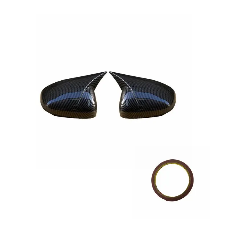 2pcs/set Car Horns Rearview Mirror Cover For Mercedes Benz A Class CLA W177 C118 2019-2021 Left Hand Drive Mirror Cover