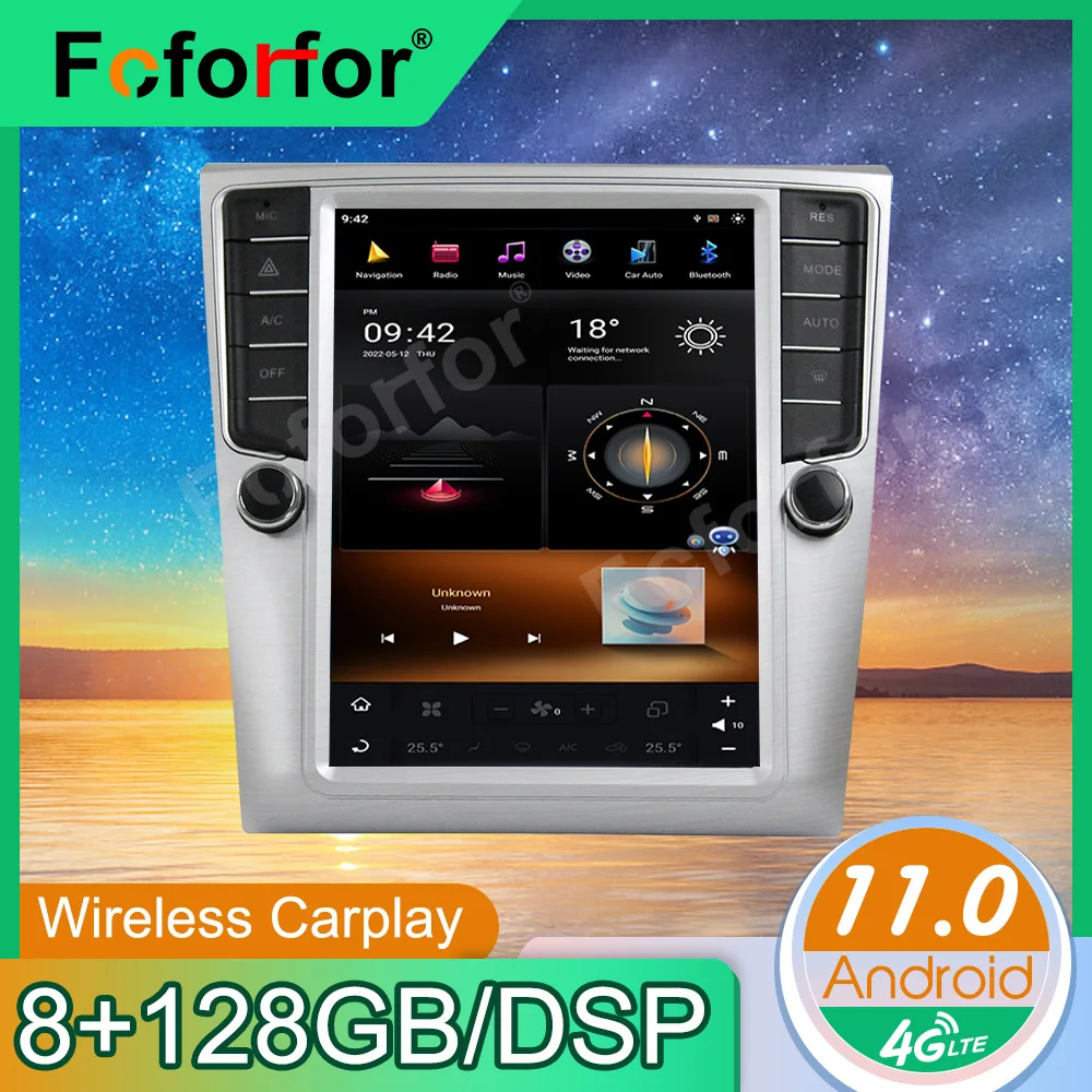 

Автомобильное стерео радио 128G Android 11 для VW Magotan 2012-2016 Tesla Style вертикальный HD экран мультимедийный плеер GPS навигация