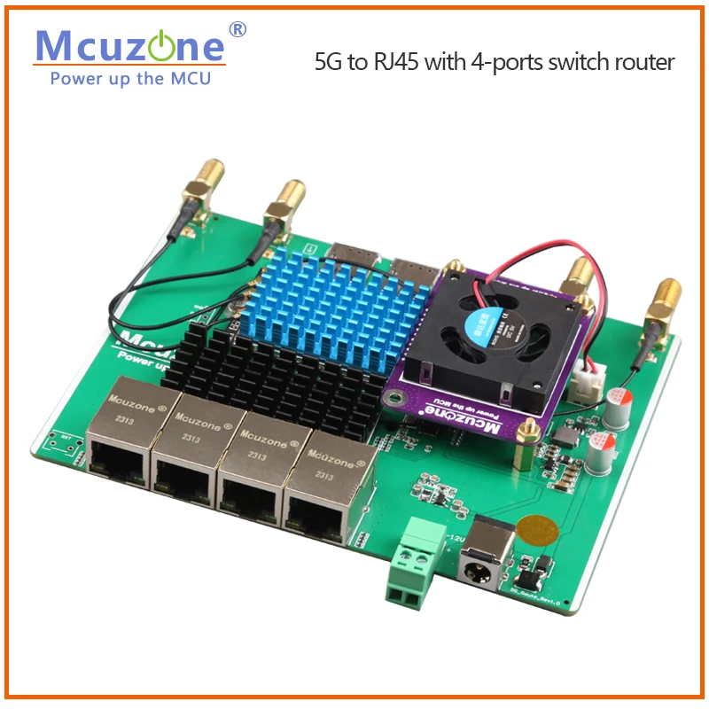 ��: MR52410 5G to RJ45 4��Ʈ 1Gbps ����ġ �����, RTL8125, 2.5Gbps RM520N/RM521F/RM500Q