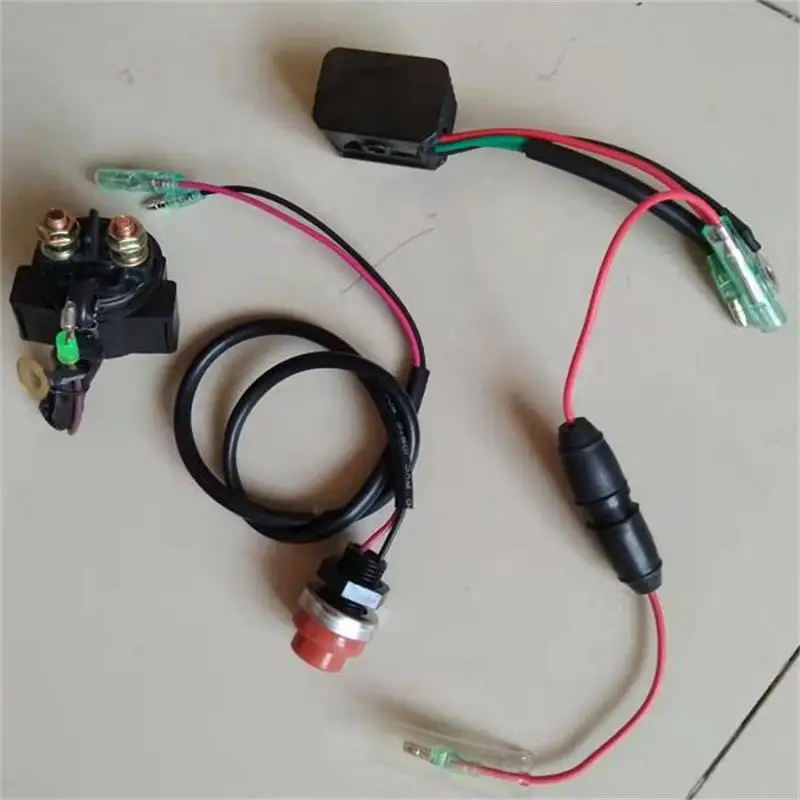 F9.9 전기 시동 키트, 야마하 F9.9HMHL F9.9HMHS HAIFEI HIDEA 4T 9.9HP 선외기, 해양 고무 피니싱 보트 스타터 모터