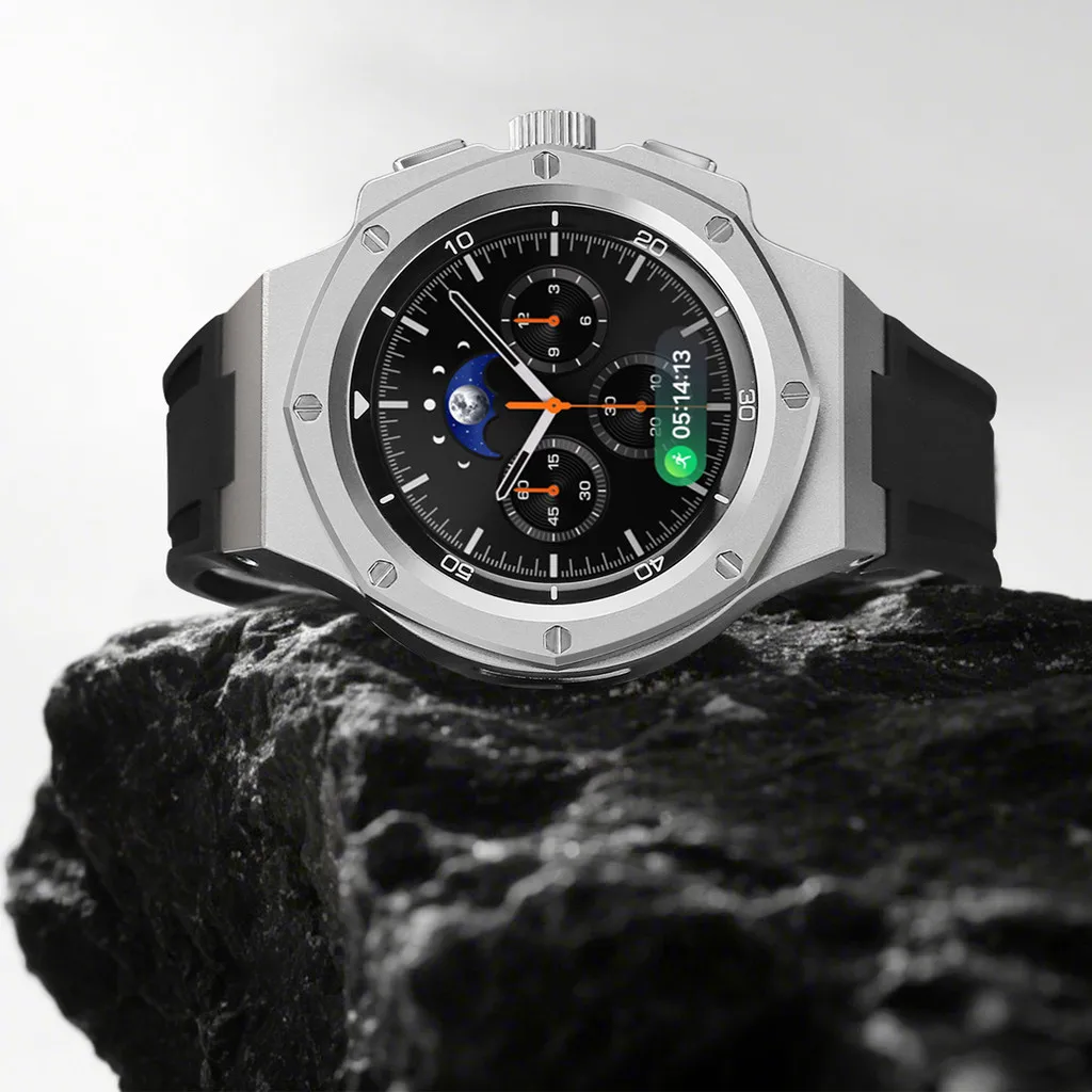 Luxus-Modifikationskit-Gehäuse für Samsung Galaxy Watch 8 46mm Edelstahl-Armband für Galaxy Watch 8 44 40 Mod-Kit-Armband – Detail 12
