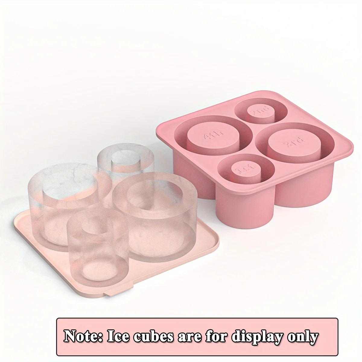 Umiblu Ghiaccio Stampo,Set Di Contenitori Con Coperchio, Ice Box Con