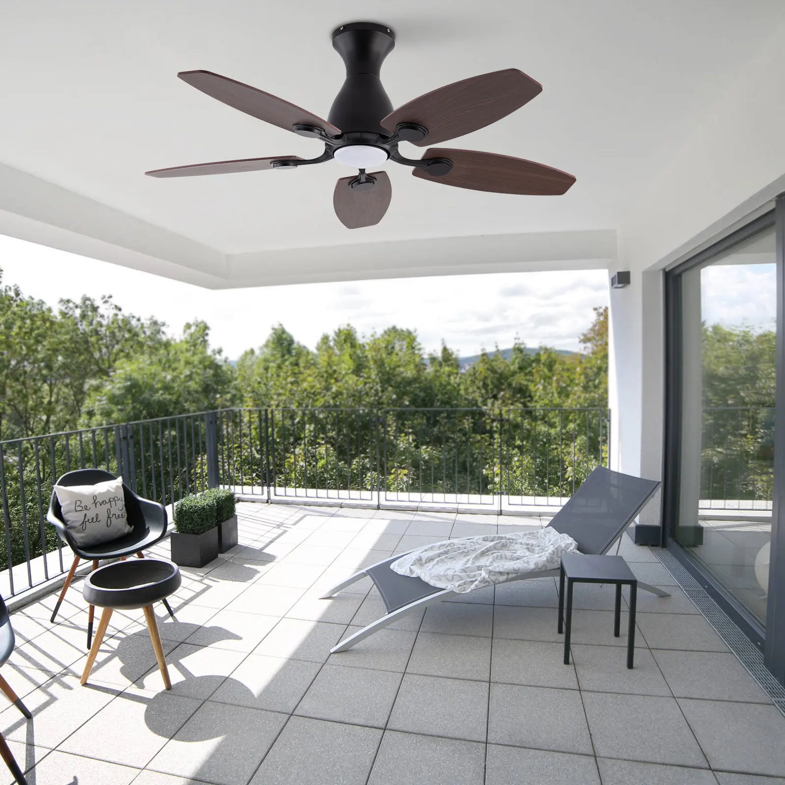 42 Inch Ceiling Fan with Remote Control And Light Chandelier Indoor Fan Light Combo Remote Included