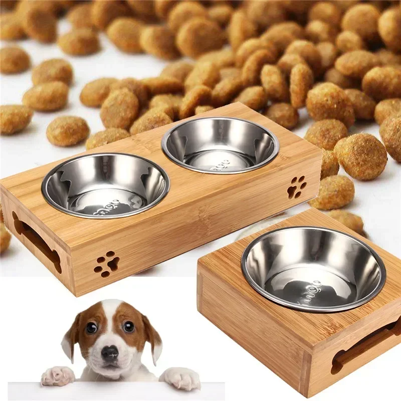 Cuenco de acero inoxidable y cerámica para animales
