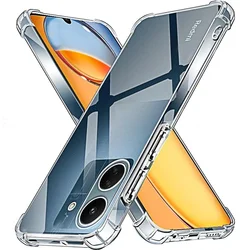 Shockproof Ultra - Thin Clear Silicone Soft Case - Slim Back Cover for Redmi 10X 4G (Clear)