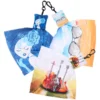 3 Pcs Key Chain Eye Glasses Lens Cleaning Cloths Metal Screen Wipes Electronics 4