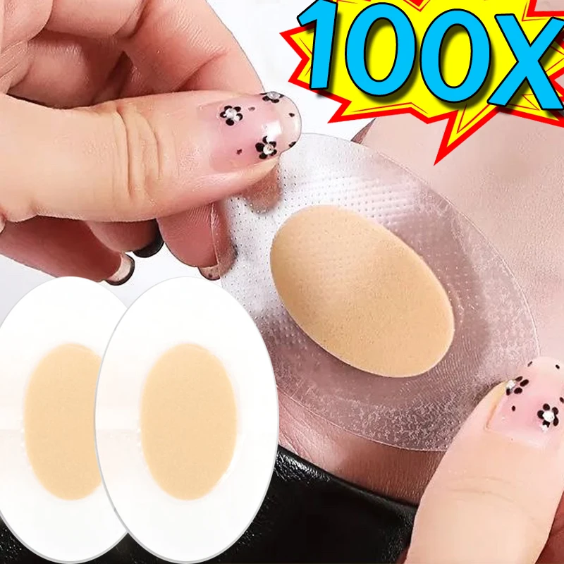 100PCS Gel Heel Protector Shoes Stickers Foot Patches Adhesive Pain Relief Blister Pad Heel Liner Plaster Foot Care Cushion Grip