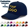 100% Cotton Custom Baseball Cap DIY Letter Embroidery Snapback Hats Women Men Customize Design LOGO Five-panel Unisex Caps YY704 1