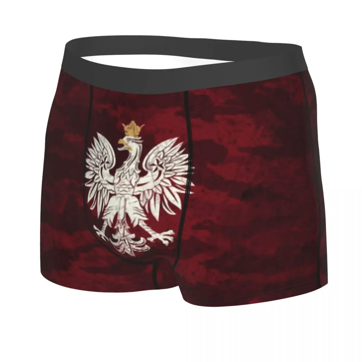 Poland Vintage Coat Of Arms Underwear Men Breathbale Polska Polish Eagle Boxer Briefs Shorts Panties Soft Underpants For Homme 2