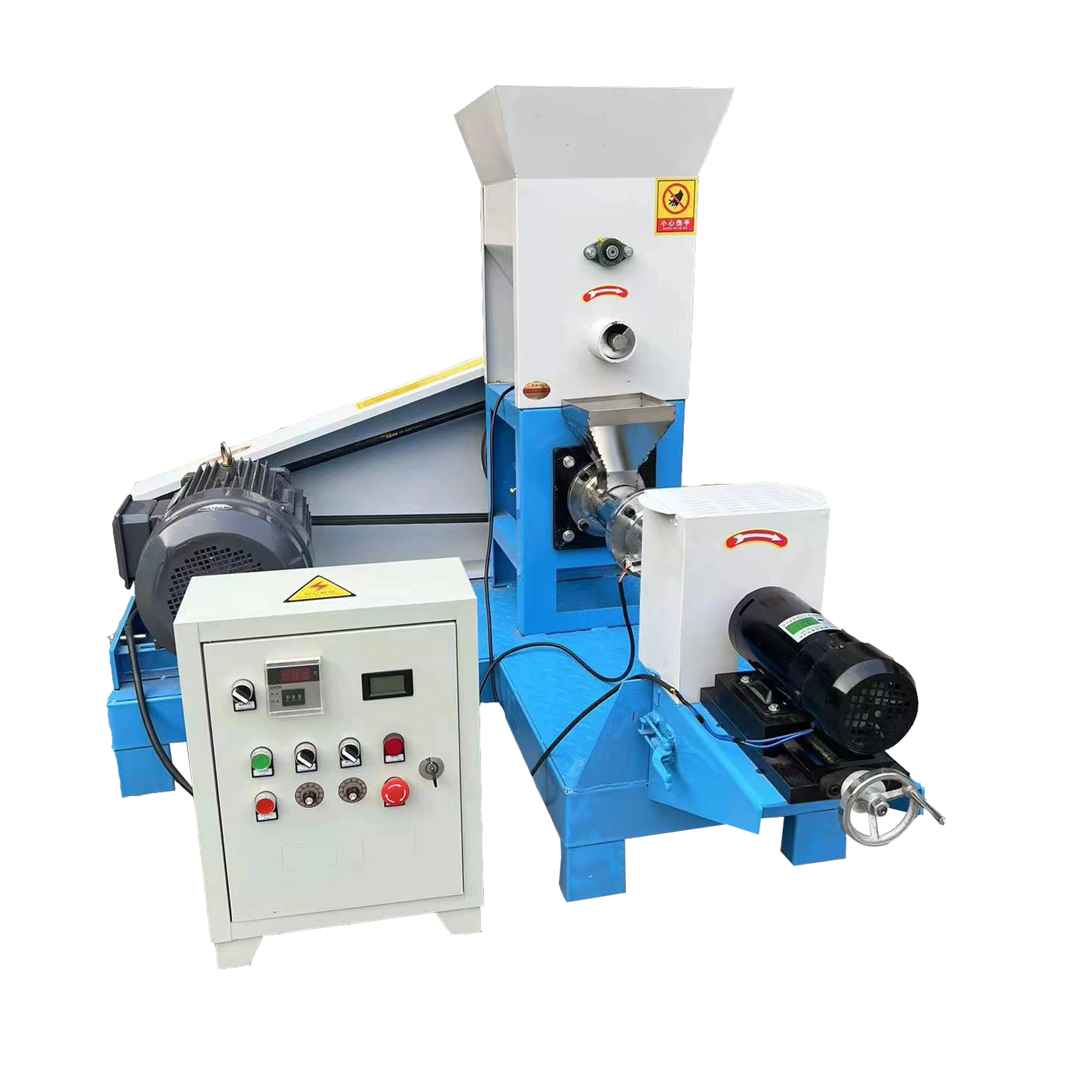 Commercial Floating Fish Pet Feed Making Machine Screw Extruder Complete Feeds Mixer Expanded Pellet Puffing Machine 3d printer parts metal direct extruder kit 12v 24v hot end kit screw wrench ender 3 ender 3v2 cr 10 nozzle extrusion motor