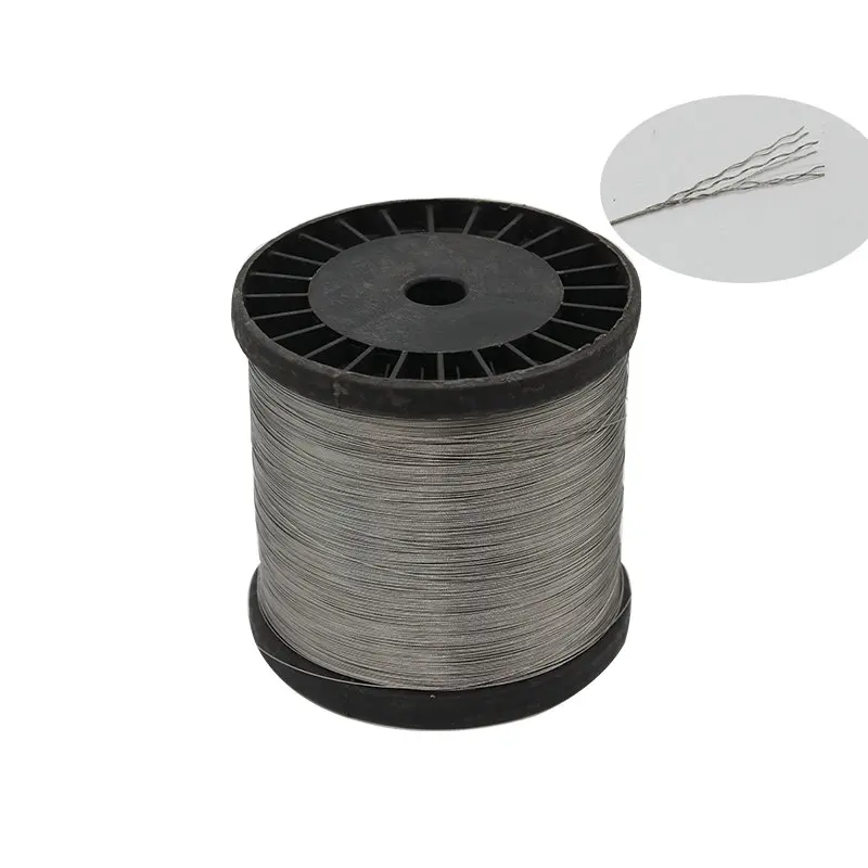 Cable de alambre de acero sin aguja, Estructura suave superflexible de 7x7, 0,3/0,4/0,5/0,6/0,8/1MM y 7x19 0,6/0,8/1/1.2/1.5/2MM, 304