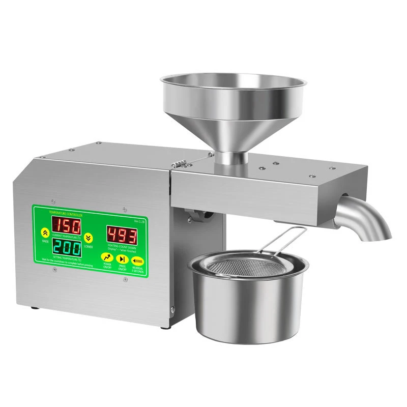 R3S New intelligent Temperature Control Oil Press 500-1500W Small Household Commercial Oil Press Peanut Oil/Sesame oil/Sunflower 2