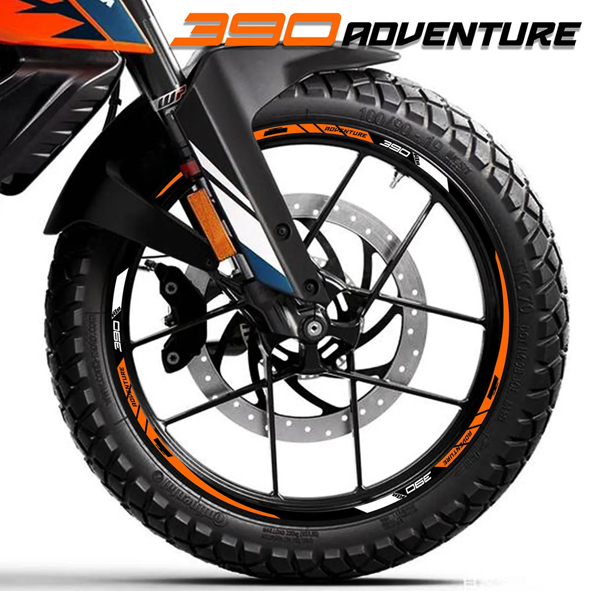 

Reflective Waterproof Motorcycle Wheel Stickers For KTM ADVENTURE 390 2018 2019 2020 2021 2022 2023