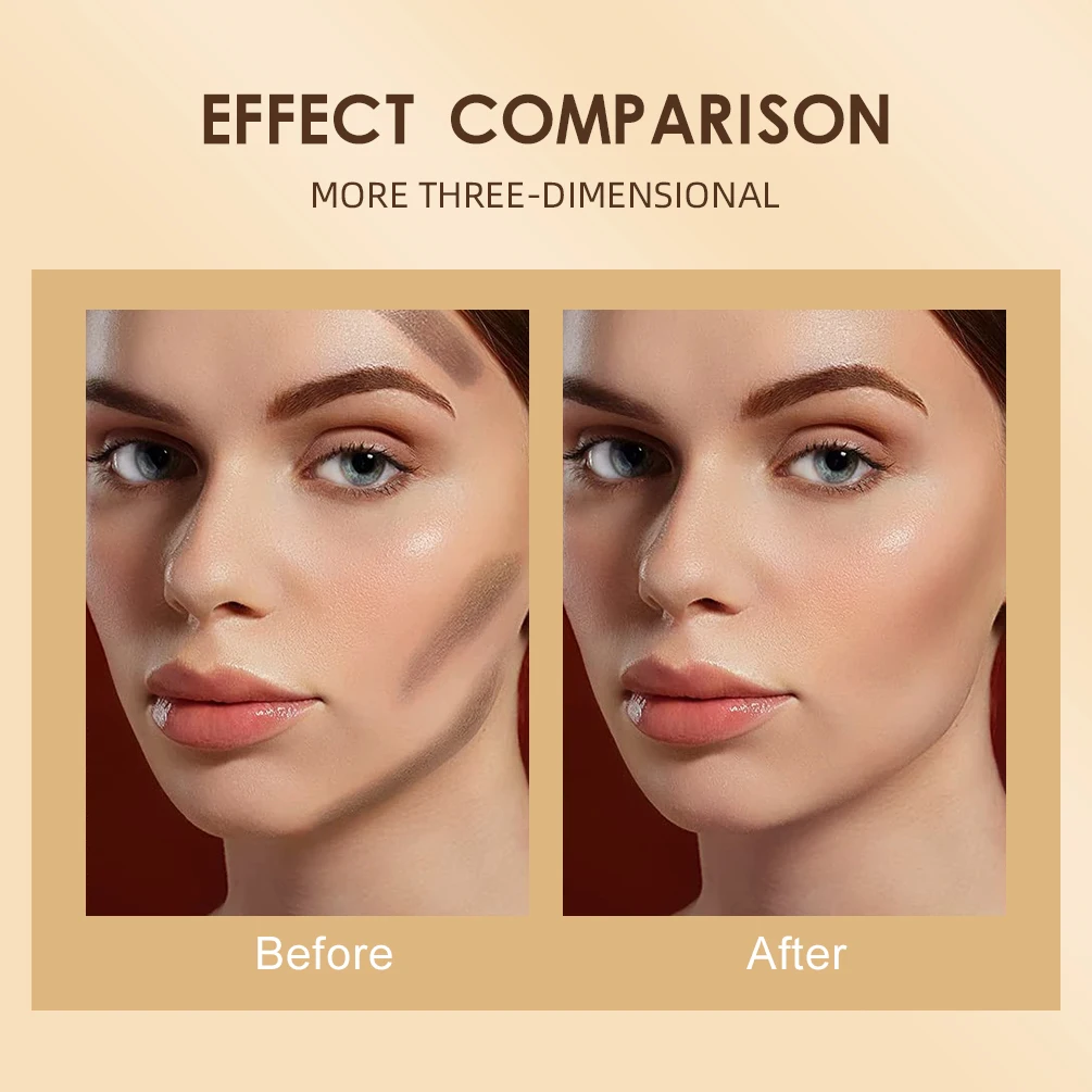 Face Bronzer Stick Cream Rouge Tint Contouring Makeup Cosmetic Highlighter 7.2g for Women