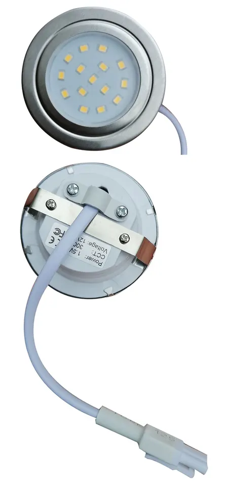 RUEHALF 2 Stuk 12V Dc 220V 1.5W Afzuigventilator Gloeilamp 55Mm Cut Gat Fornuis afzuigkap Led Licht Mini Vent Licht (Color : 12V DC White, Size : No