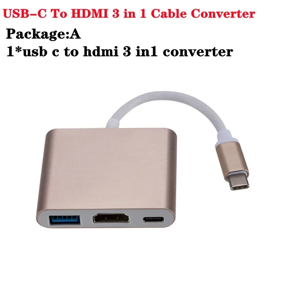 Aluminum USB-C to HDMI/USB 3.0 Multiport Adapter