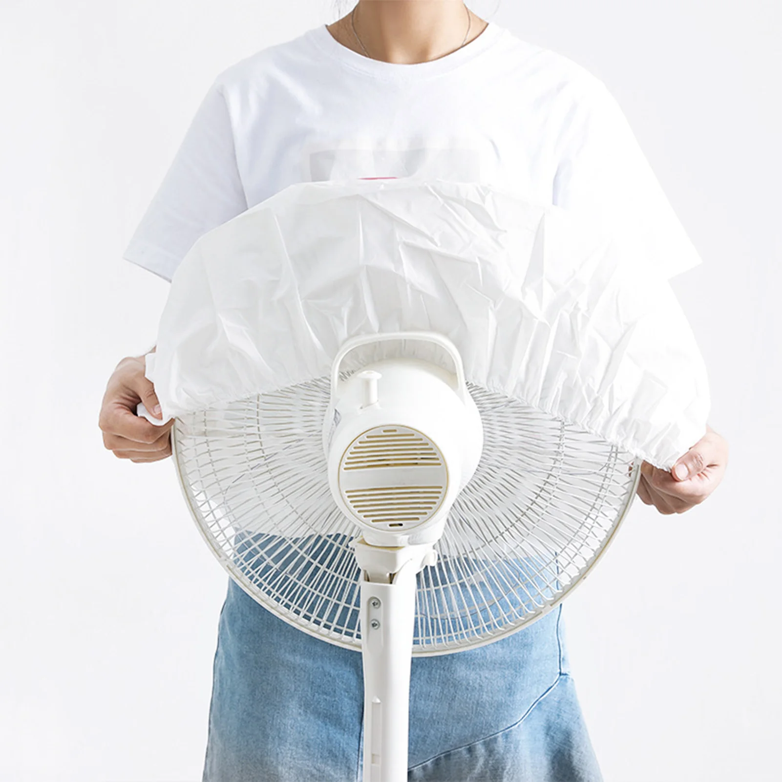 Round Electric Fan Guard Cover Reusable Washable Summer Fan Cover Gift for Friends Family Members