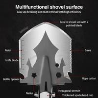Multi-Function Folding Military Shovel, Engineer Shovel, Survival Garden Tools, Outdoor Vehicle, Camping, Fishing, 35-81cm 2