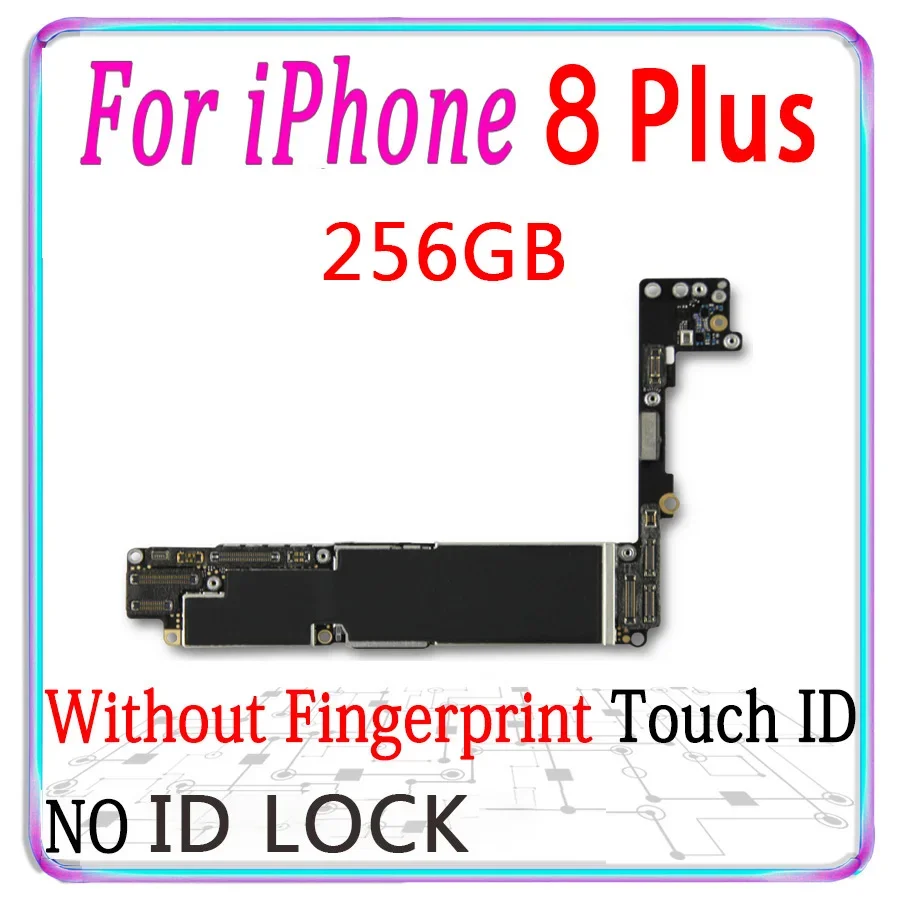 Carte mère (Motherboard) iphone 8 Plus 64 Go débloquée avec Touch ID Noir