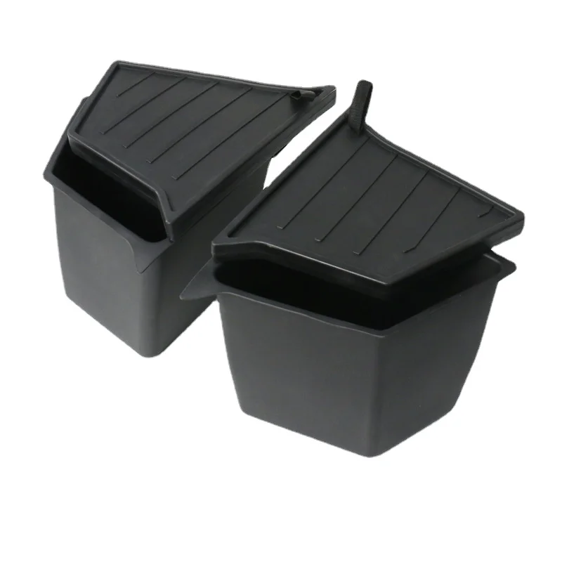 

Rear trunk organizer For Tesla Model Y-side storage box, waterproof odourless dustbin car accessories with TPE lid box