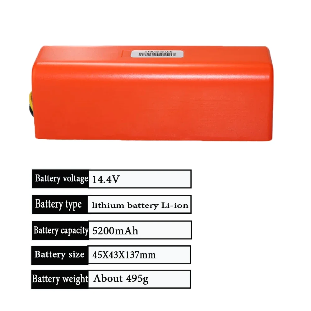

Original Replacement Battery BRR-2P4S-5200D for XIAOMI 1S 1ST Roborock SDJQR01RR Sweeping Mopping Robot Vacuum Cleaner
