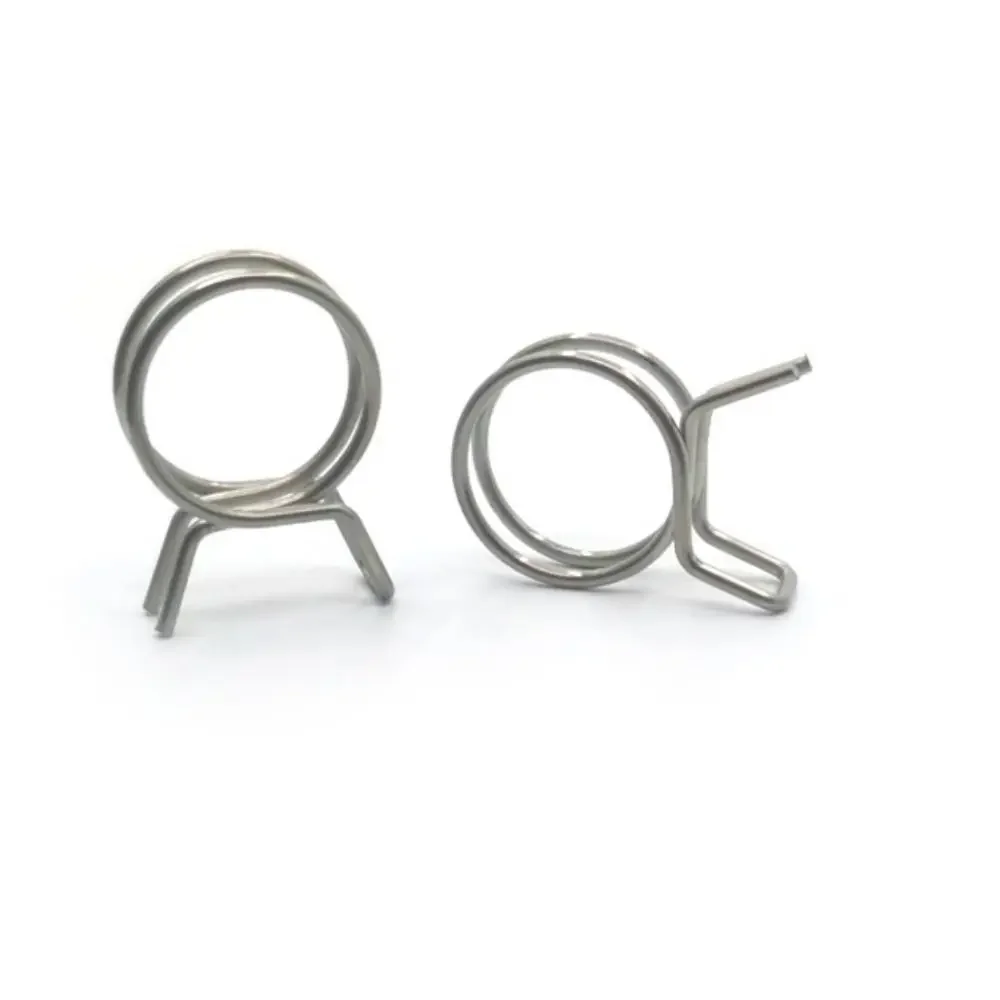 10Pcs/set Spring Clips Hose Clamp Assortment Kit Fuel Line Pipe Clips 304 Stainless Steel Sealing Tube Spring, fuel line clamps
