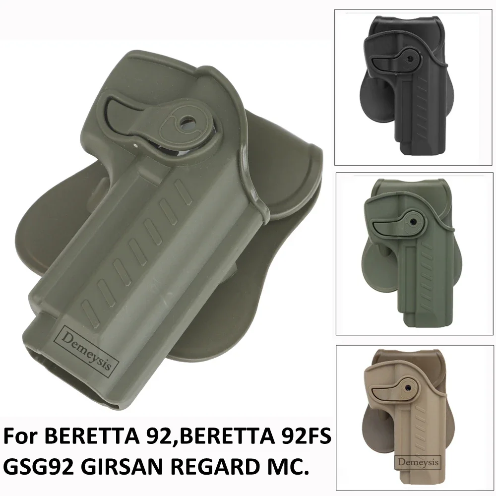 

Tactical Gun Holster for BERETTA 92,BERETTA 92FS GSG92 GIRSAN REGARD MC. Right Hand OWB Paddle Pistol Holsters