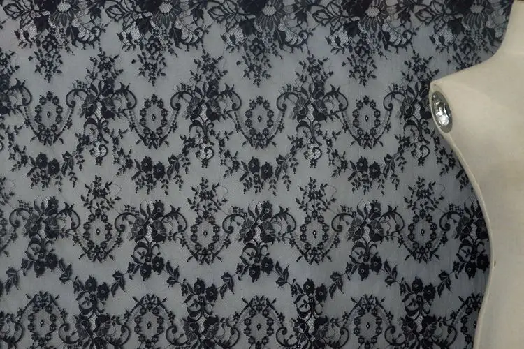 Width 150CM High-quality Handmade DIY Clothing Accessories Curtain Decoration Eyelash Lace Fabric