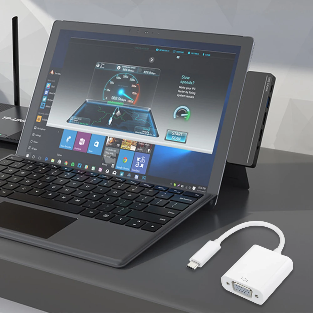 USB 3.1 USB C VGA  ̺ , ƺ 12 ġ ũҺ ȼ ̾ 950XL , 1080P FHD