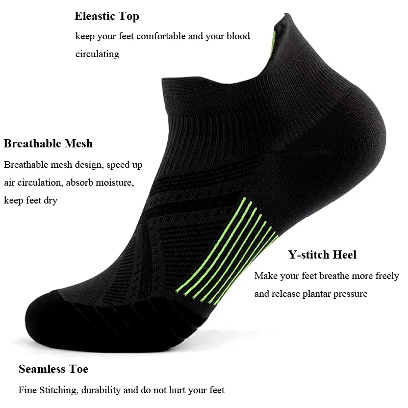Running Socks Basketball Socks Summer Sport Socks Anti-sweat Unisex Women Men Short Tube Breathable Socks Outdoor Running Basketball Soccer Fitness Ankle
