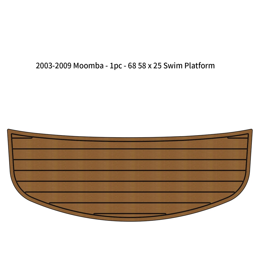2003-2009 Moomba-1pc-68 5/8 x 25 Inch Swim Platform Boat EVA Teak Deck Floor Pad printer build surface heat bed platform sticker sheet 9 inch 9 inch for ender 3