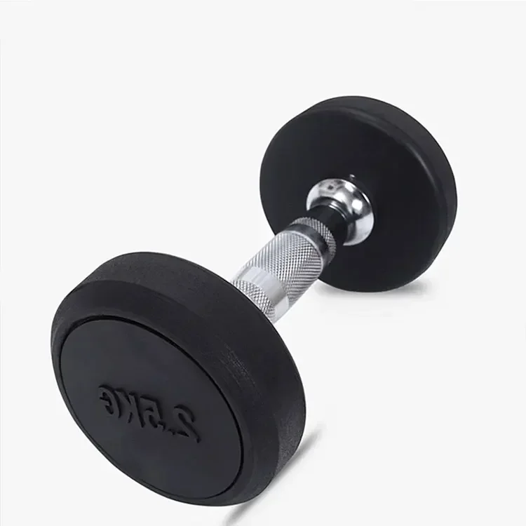 Custom Round Head Dumbbells 2.5-15Kg Gym Training Bag Rubber Dumbbells